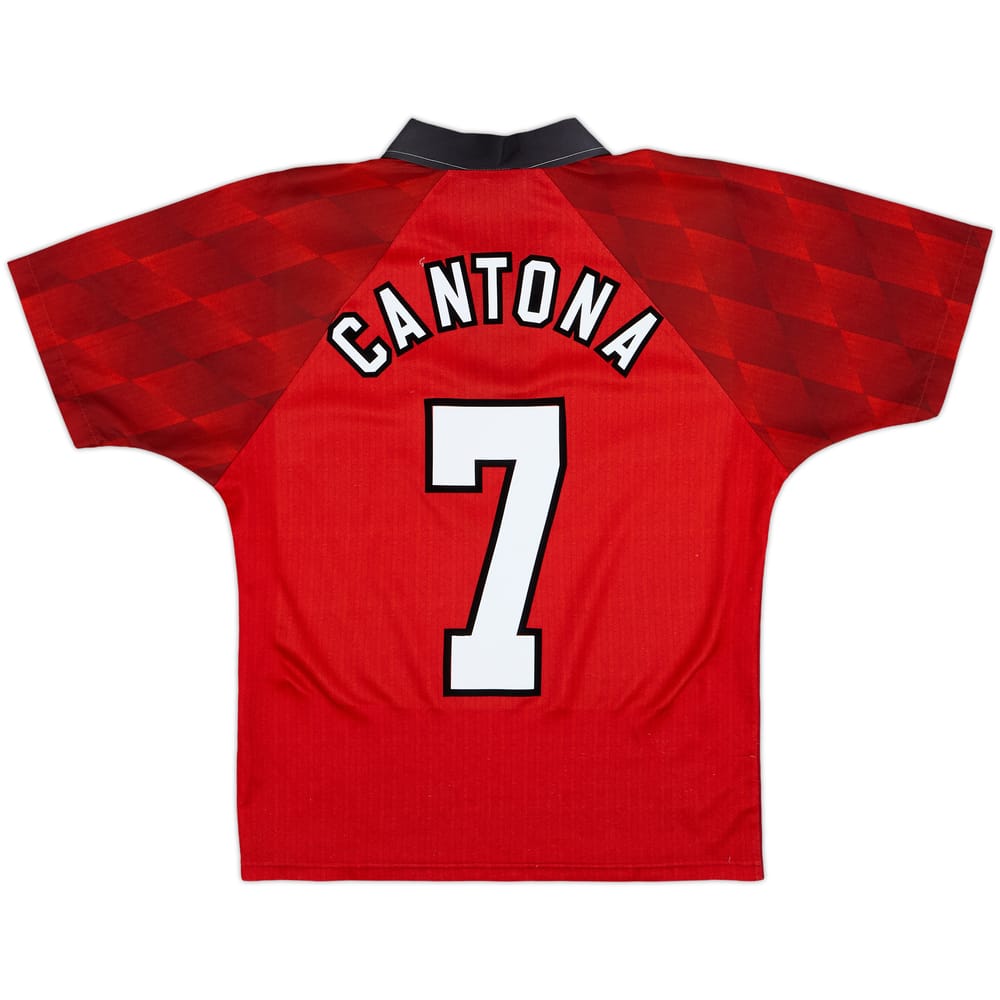 1996-98 Manchester United Home Shirt Cantona #7 - 9/10 - (Y)