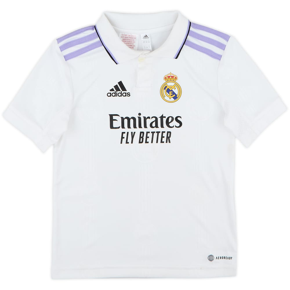 2022-23 Real Madrid Home Shirt - 8/10 - (5-6 Years)