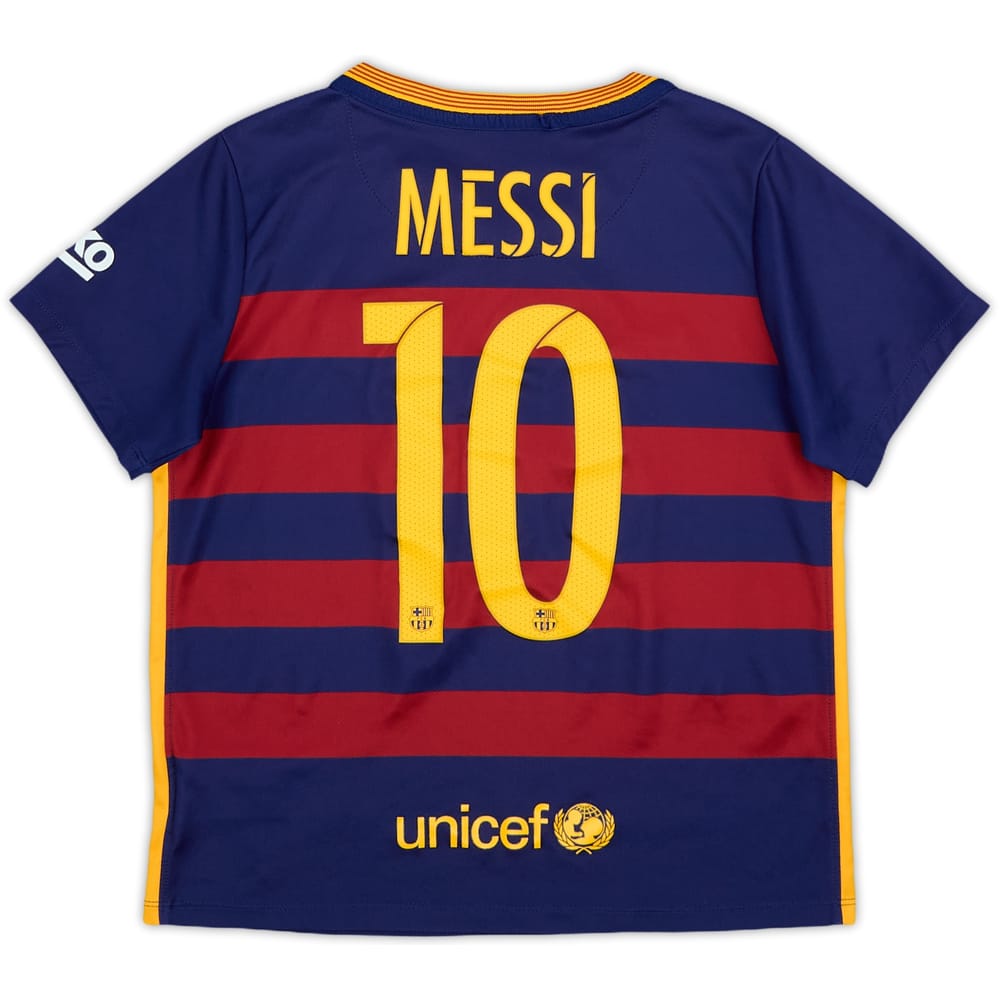2015-16 Barcelona Home Shirt Messi #10 - 5/10 - (7-8 Years)