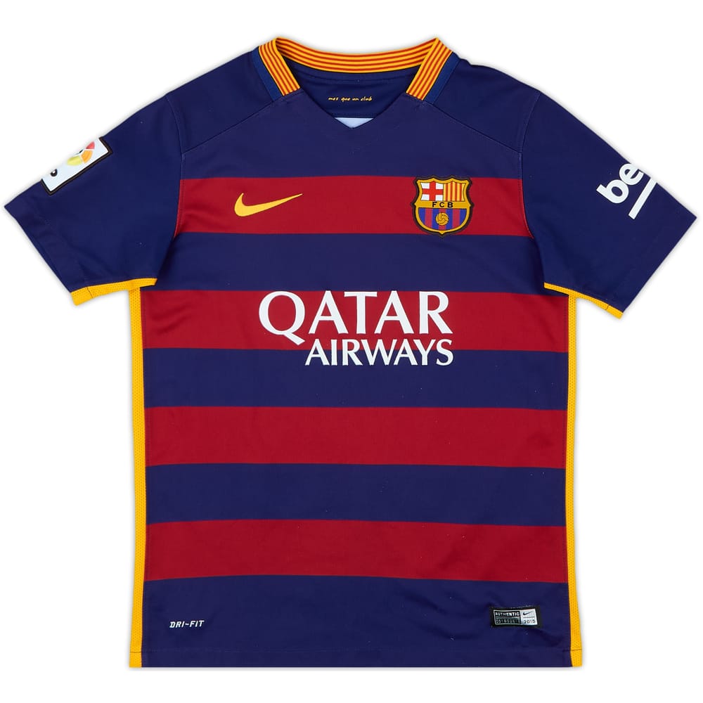 2015-16 Barcelona Home Shirt - 6/10 - (M.Boys)