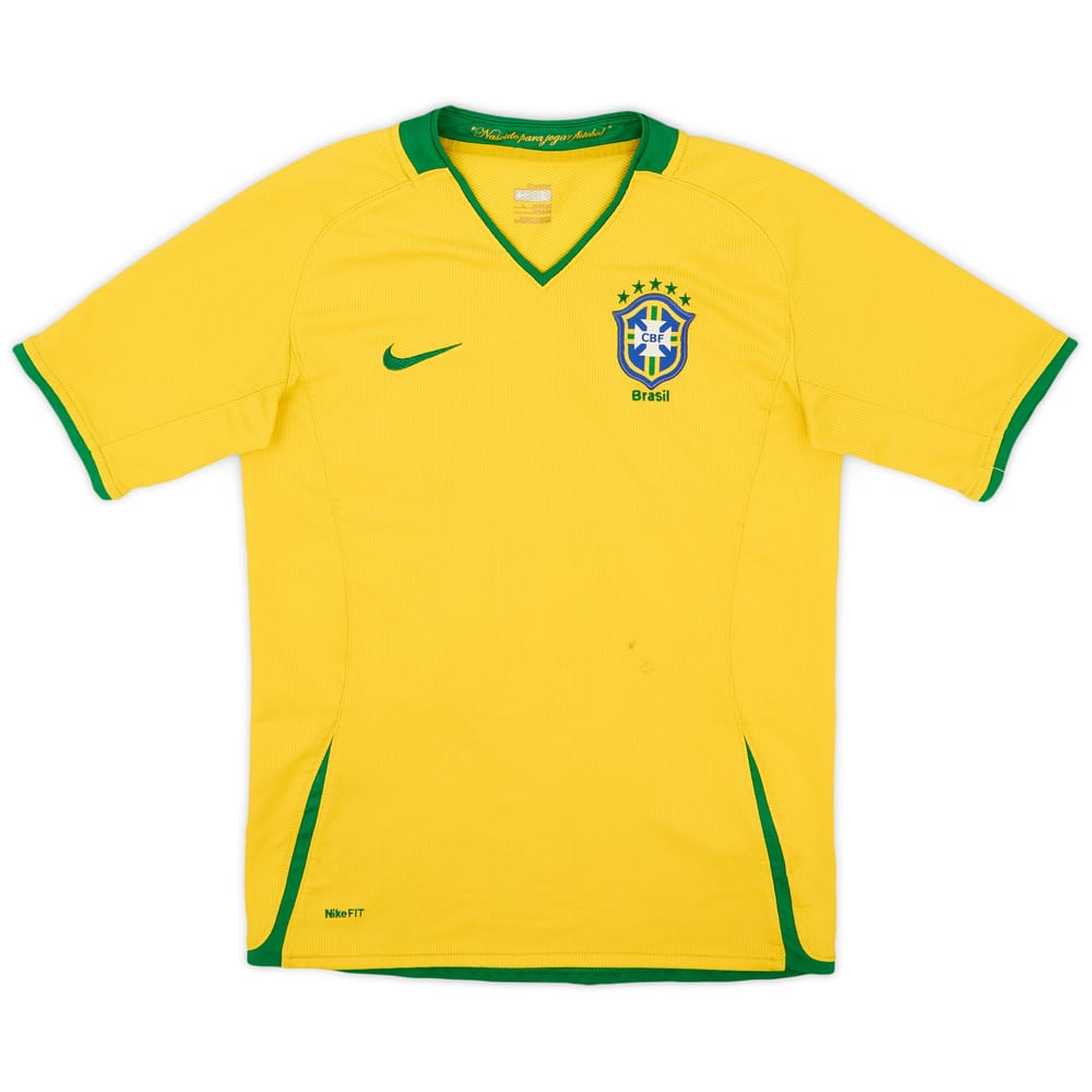 2008-10 Brazil Home Shirt - 6/10 - (L.Boys)