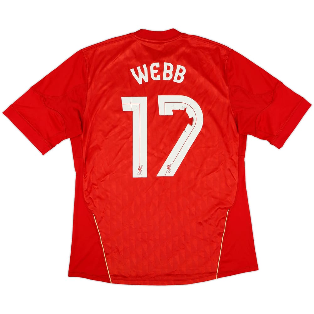 2010-12 Liverpool Home Shirt Webb #17 - 4/10 - (L)