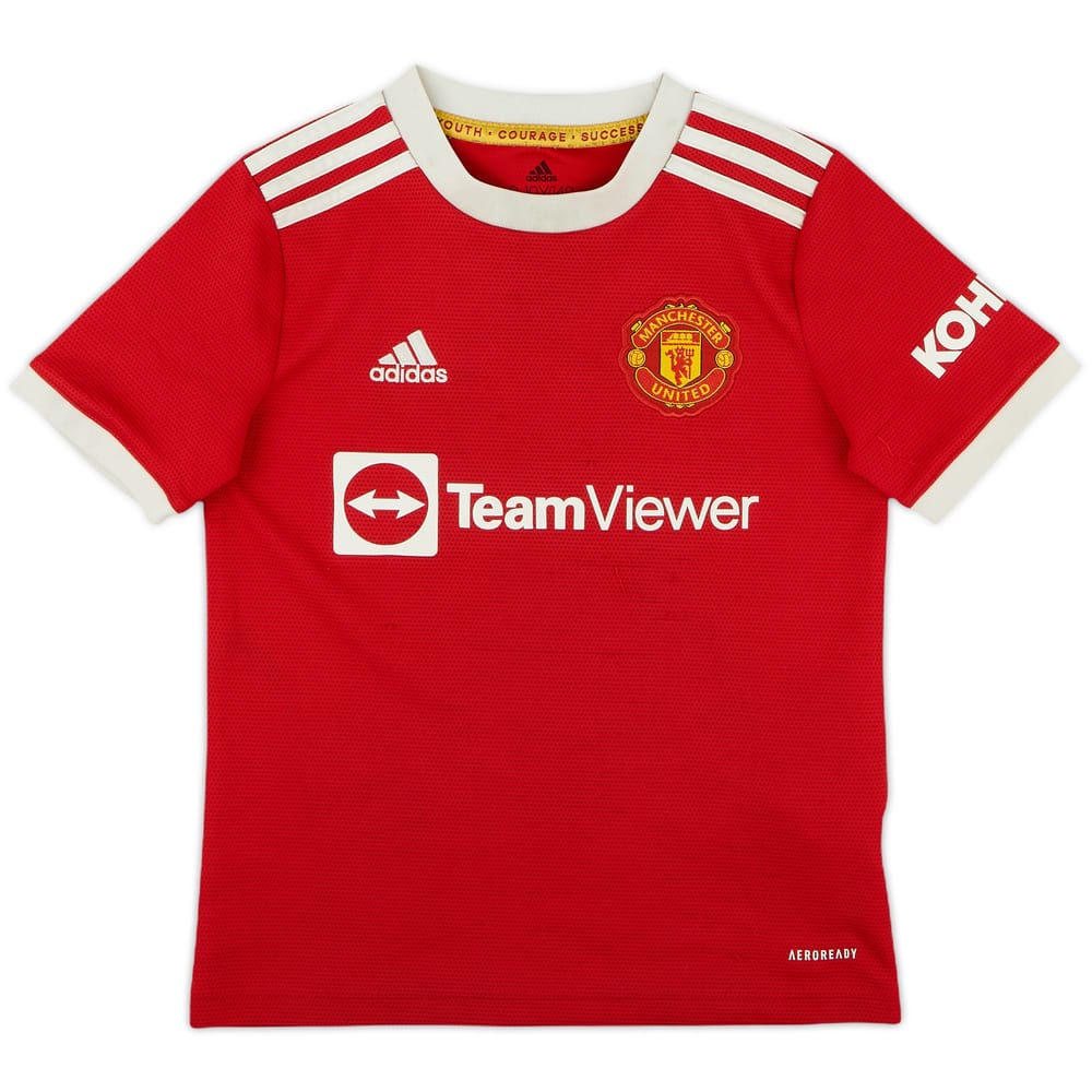 2021-22 Manchester United Home Shirt - 7/10 - (S.Boys)
