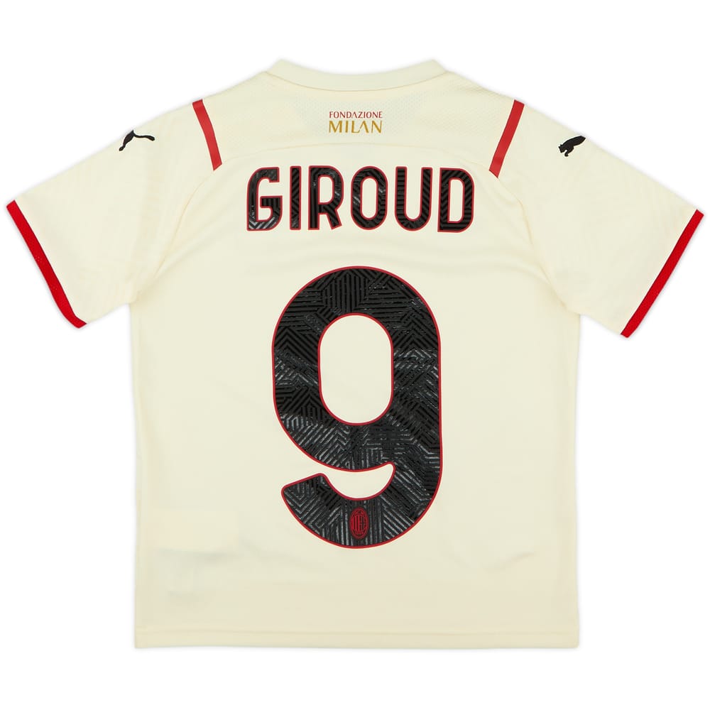 2021-22 AC Milan Away Shirt Giroud #9 - 10/10 - (S.Boys)