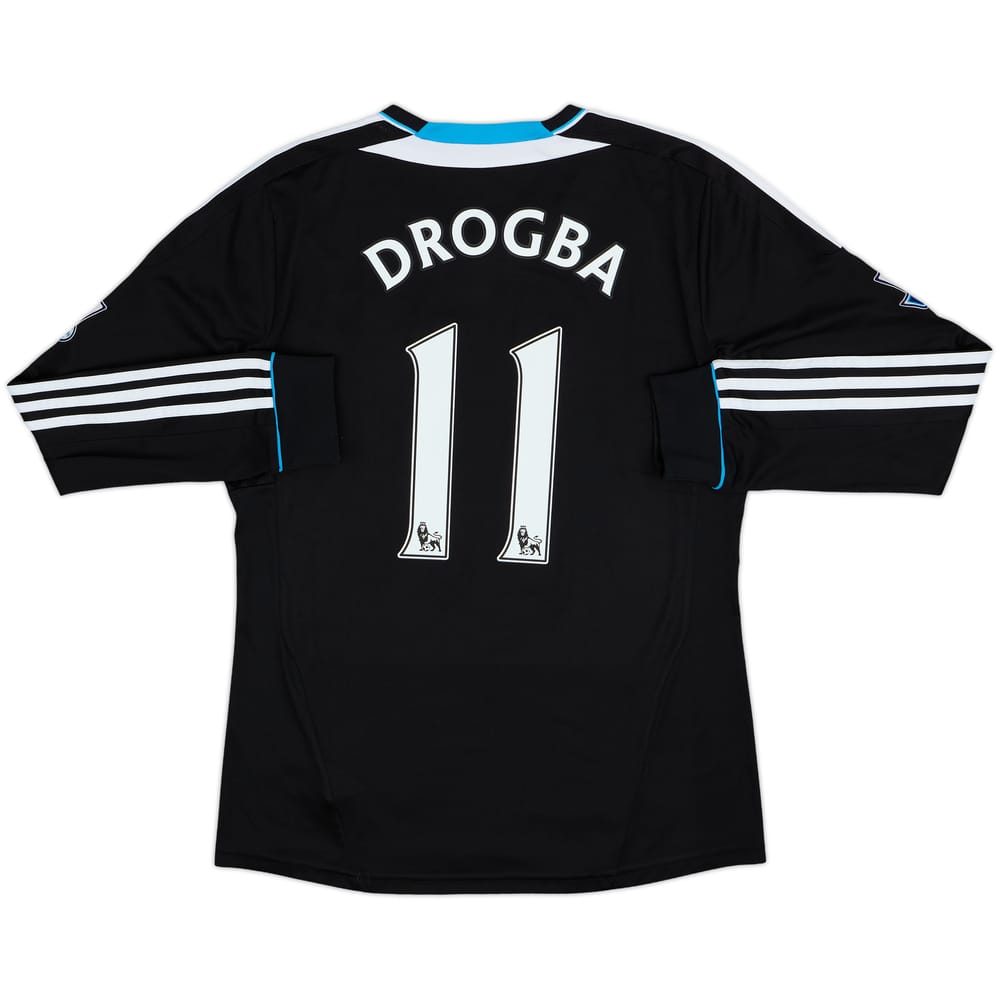 2011-12 Chelsea Away L/S Shirt Drogba #11 - 5/10 - (M)