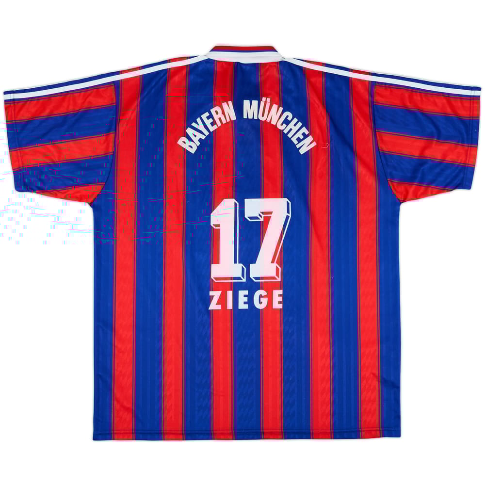 1995-97 Bayern Munich Home Shirt Ziege #17 - 8/10 - (XXL)