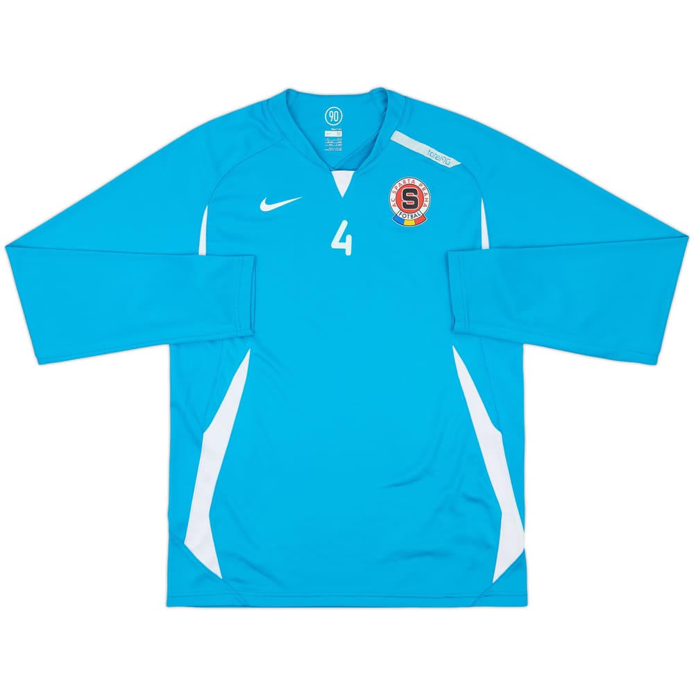 2007-08 Sparta Prague Player Issue Nike Training L/S Shirt #4 - 7/10 - (M)