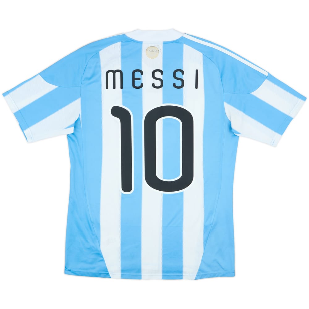2010-11 Argentina Home Shirt Messi #10 - 6/10 - (L)