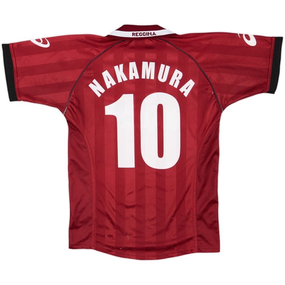 2002-03 Reggina Home Shirt Nakamura #10 - 6/10 - (S)