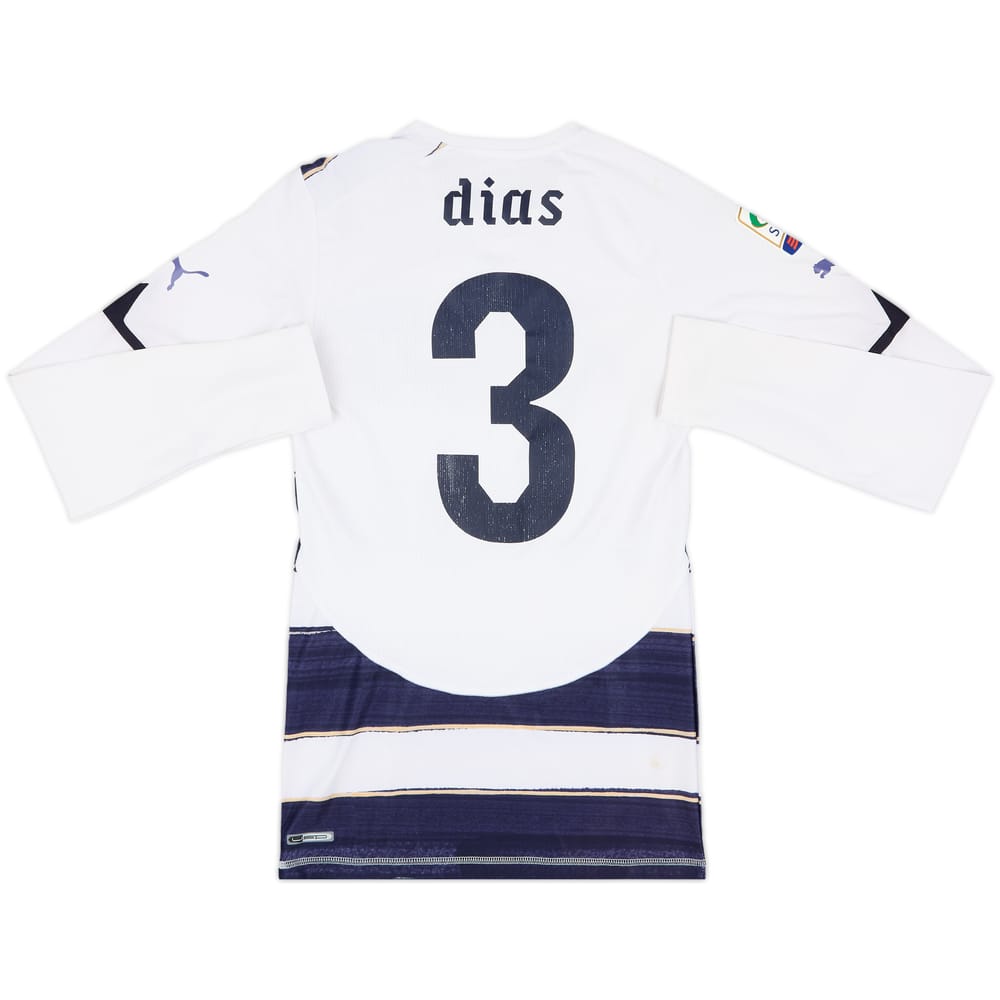 2010-11 Lazio Match Issue Third L/S Shirt Dias #3