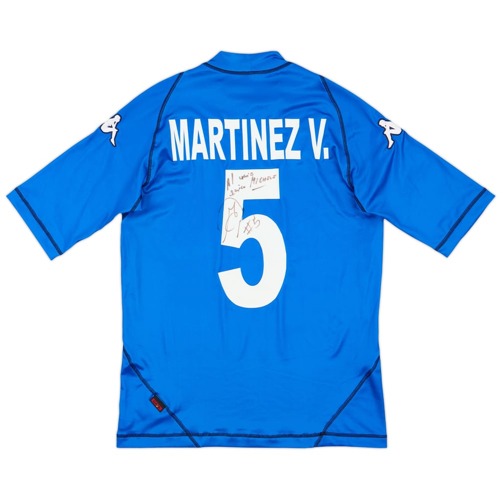 2003-04 Brescia Signed Home Shirt Martinez V. #5 - 8/10 - (L)