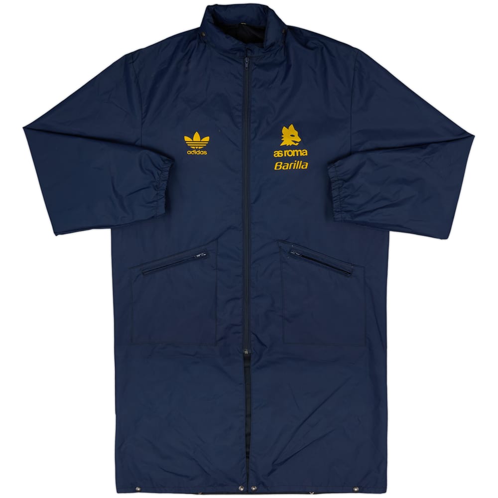 1991-92 Roma adidas Padded Bench Coat - 8/10 - (XL)
