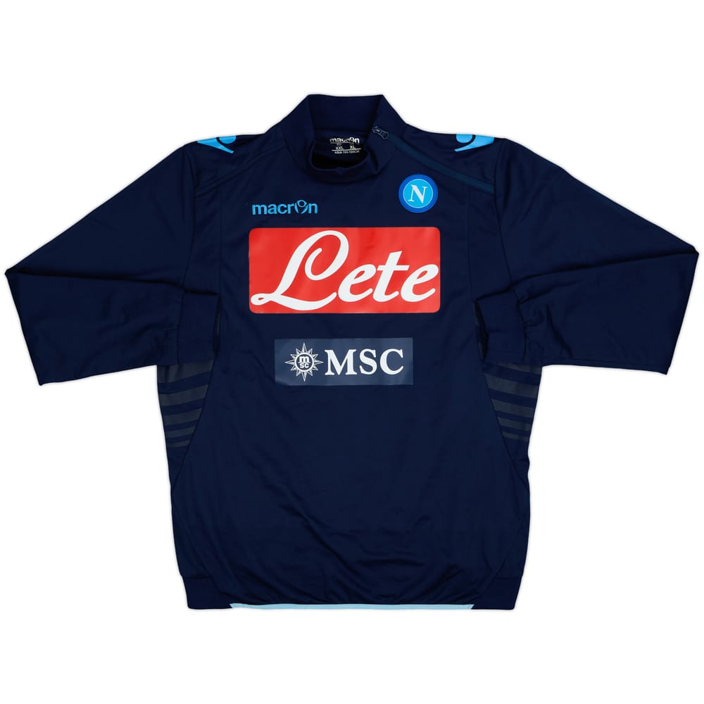 2013-14 Napoli Macron Sweat Top - 8/10 - (XXL)