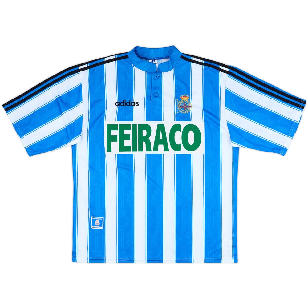 1996-98 Deportivo de La Coruna Home Shirt - 9/10 - (XL)