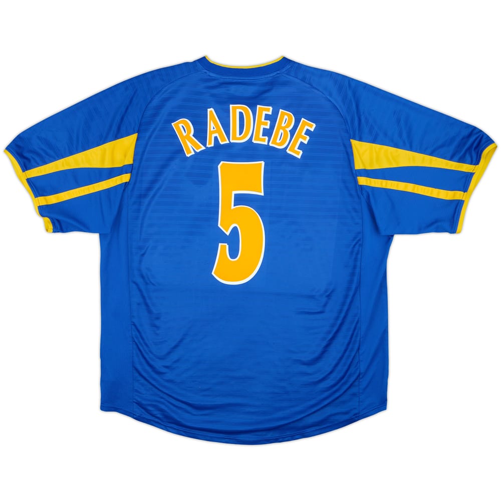 2001-03 Leeds United Away Shirt Radebe #5 - 8/10 - (XL)