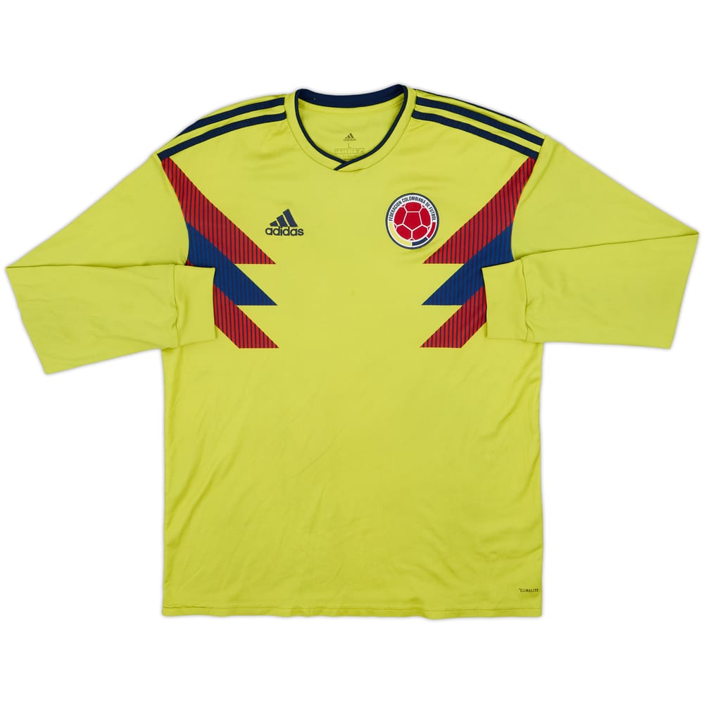 2018-19 Colombia Home L/S Shirt - 4/10 - (L)