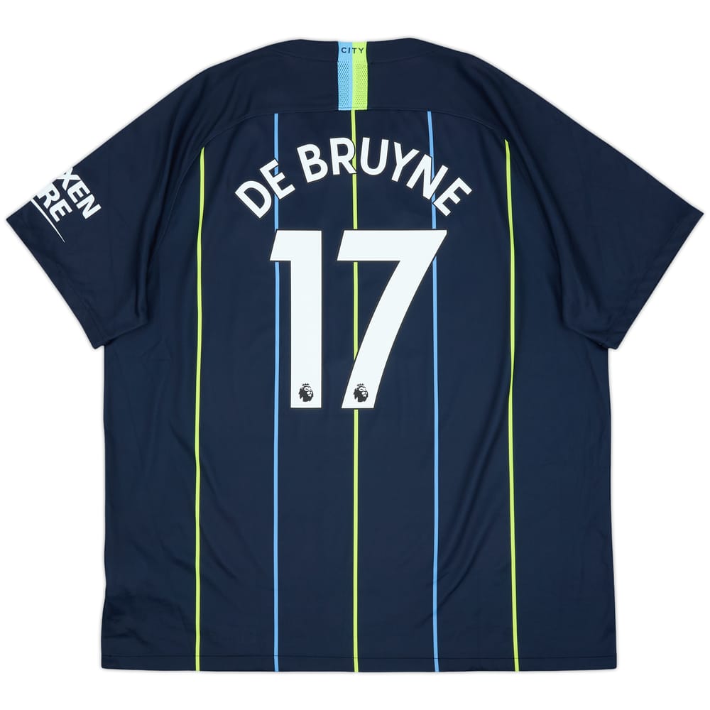 2018-19 Manchester City Away Shirt De Bruyne #17 - 9/10 - (XXL)