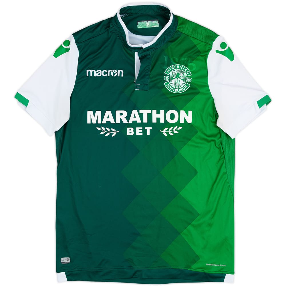 2018-19 Hibernian Home Shirt - 8/10 - (L)