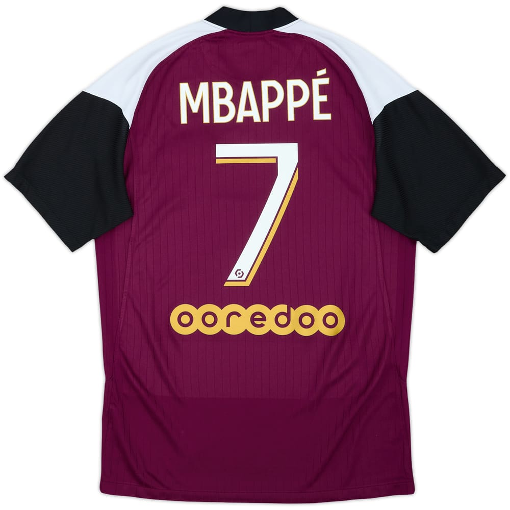 Camiseta de la tercera equipación del Paris Saint-Germain 2020-21 Mbappe #7 - 5/10 - (S)