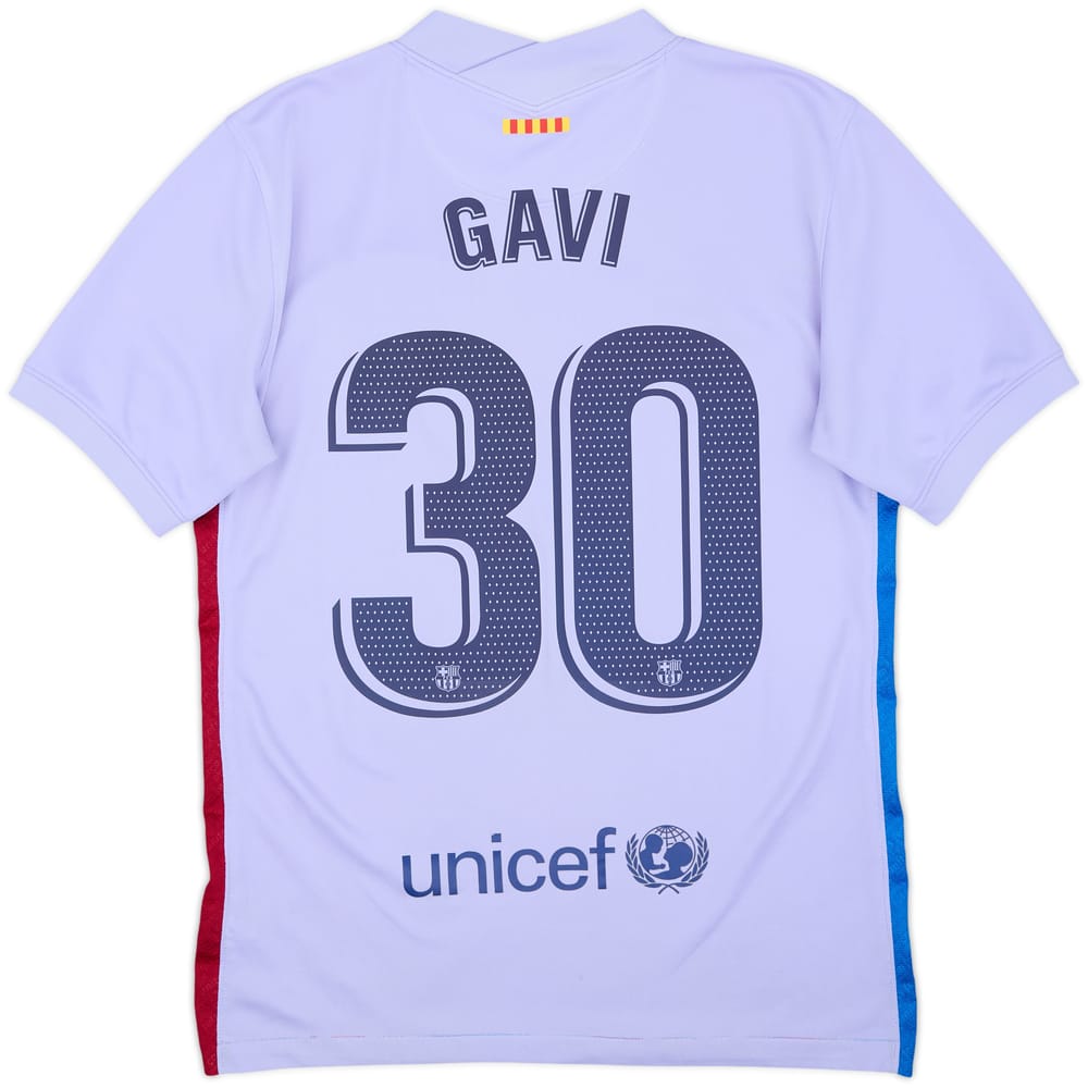 2021-22 Barcelona Away Shirt Gavi #30 - 6/10 - (S)