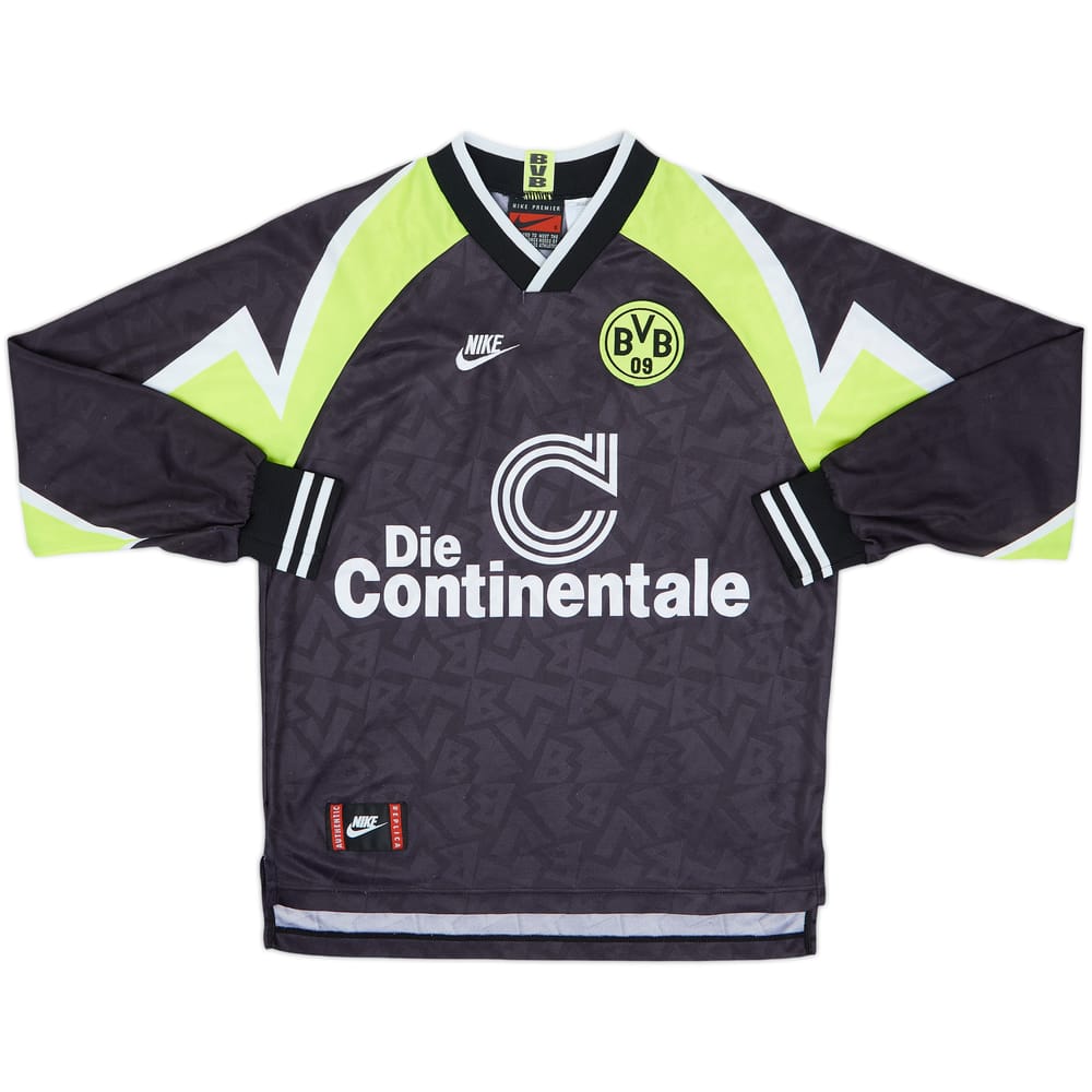 1995-96 Borussia Dortmund Away L/S Shirt - 8/10 - (S)