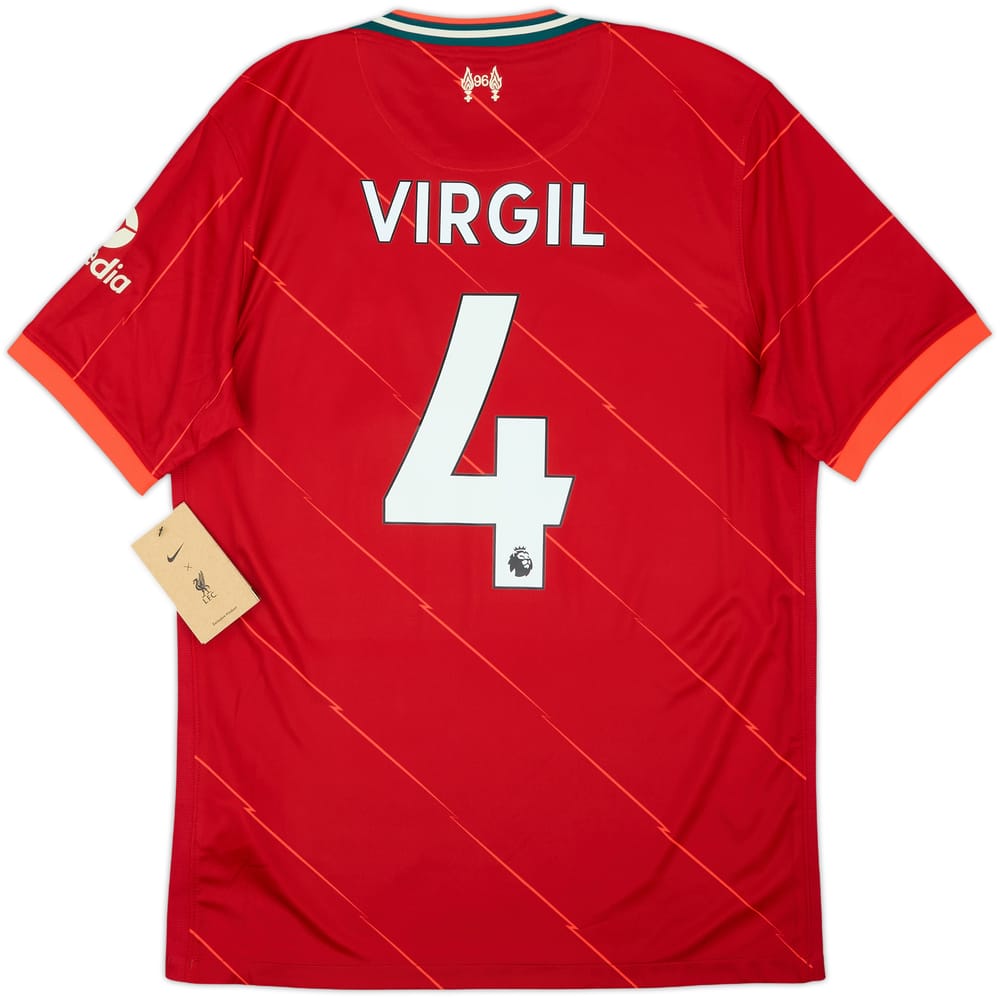 2021-22 Liverpool Home Shirt Virgil #4 (M)
