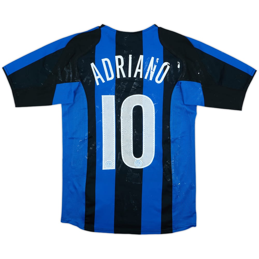 Camiseta de local del Inter Milan 2004-05 Adriano #10 - 4/10 - (15-16 Años)