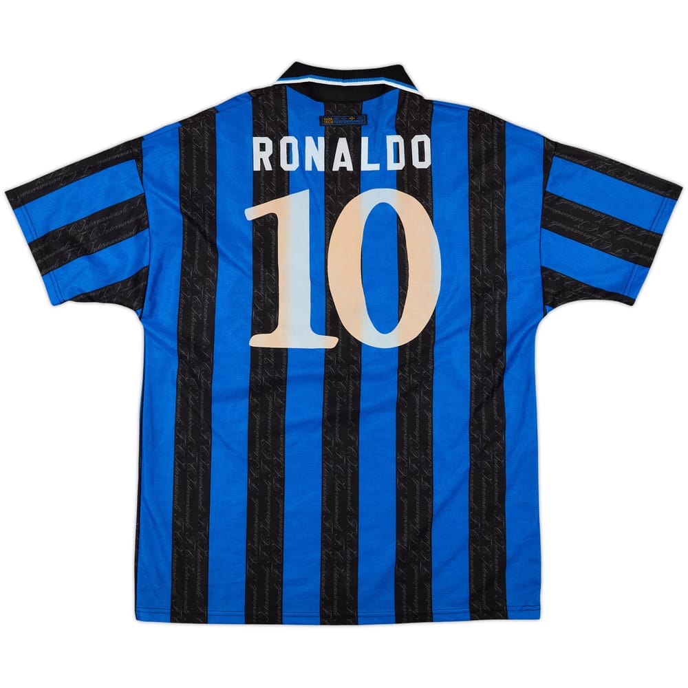 1997-98 Inter Milan Home Shirt Ronaldo #10 - 8/10 - (XL)