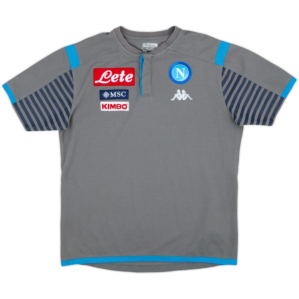 2019-20 Napoli Kappa Polo Shirt - 8/10 - (XXL)