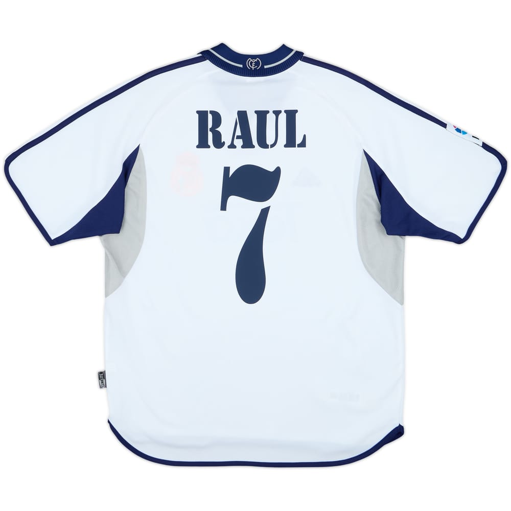 2000-01 Real Madrid Home Shirt Raul #7 - 7/10 - (M)