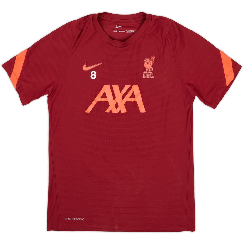 2021-22 Liverpool Nike Player Issue Training Shirt #8 - 9/10 - (M)