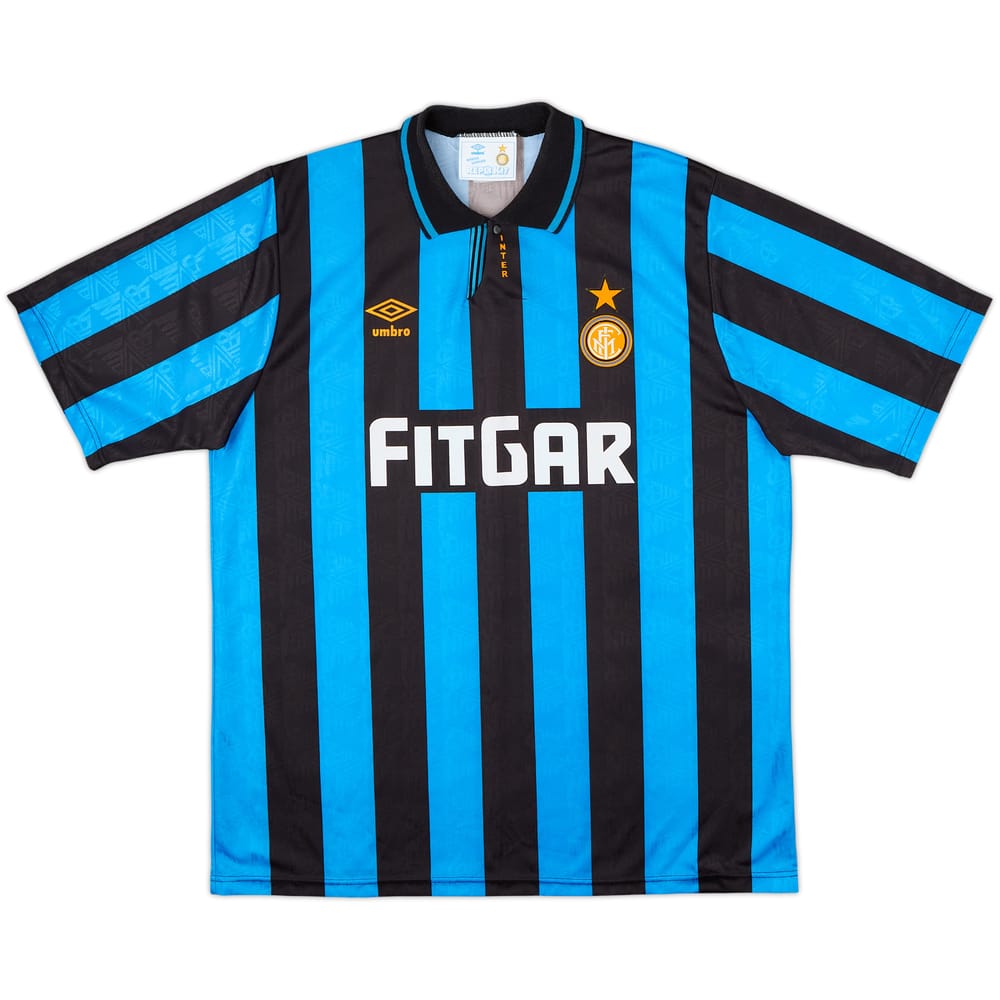 1991-92 Inter Milan Home Shirt - 7/10 - (XL)