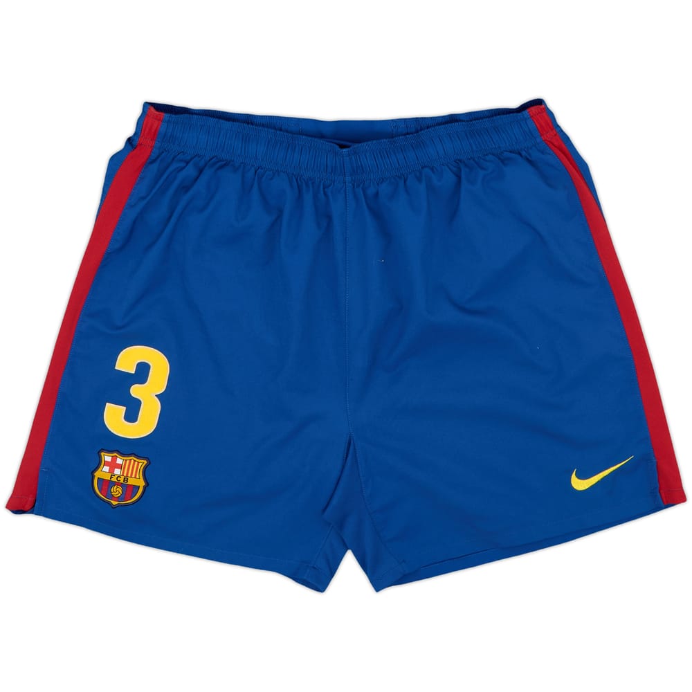2009-10 Barcelona Player Issue Home Shorts #3 (Pique) - 7/10 - (XL)