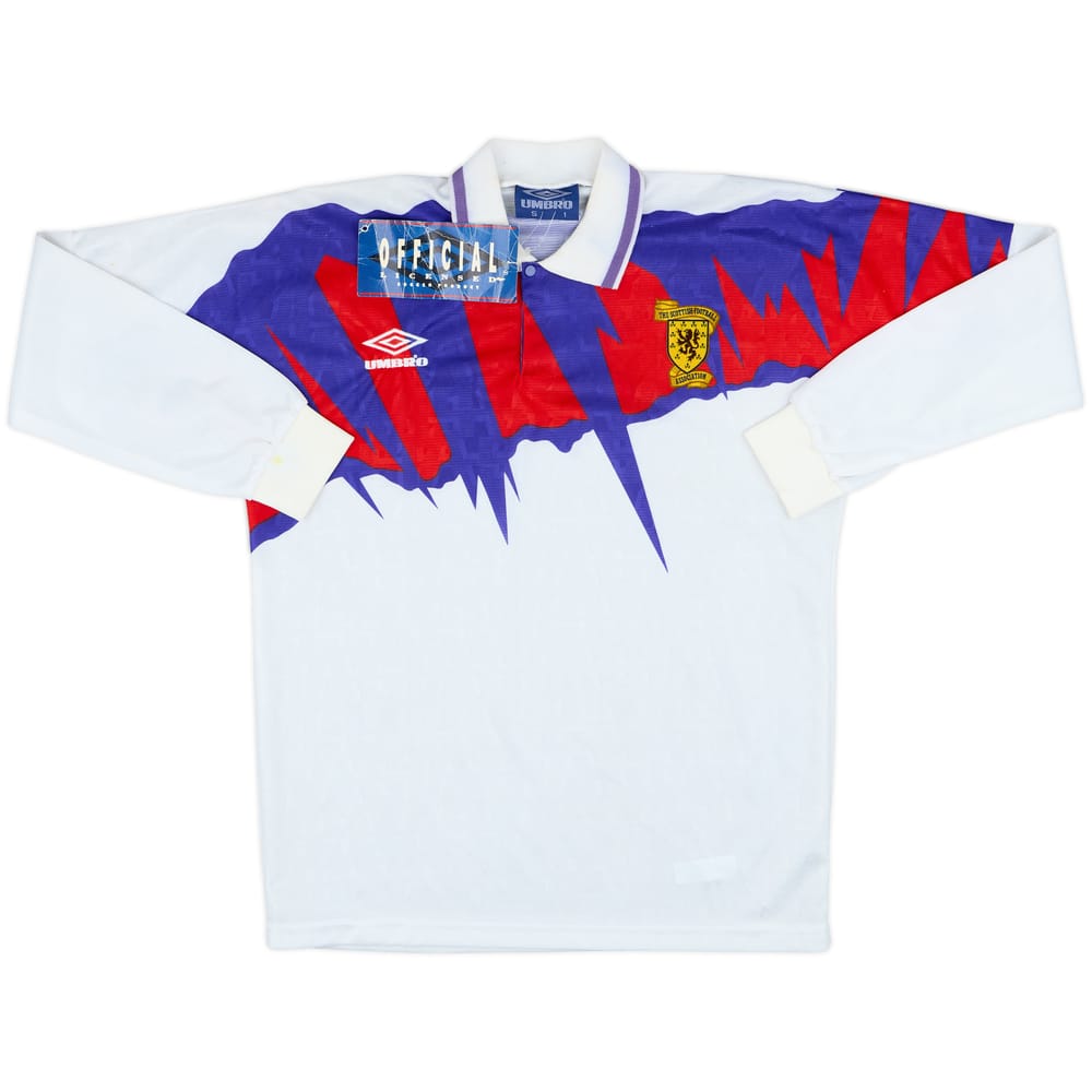 1991-93 Scotland Away L/S Shirt (S)