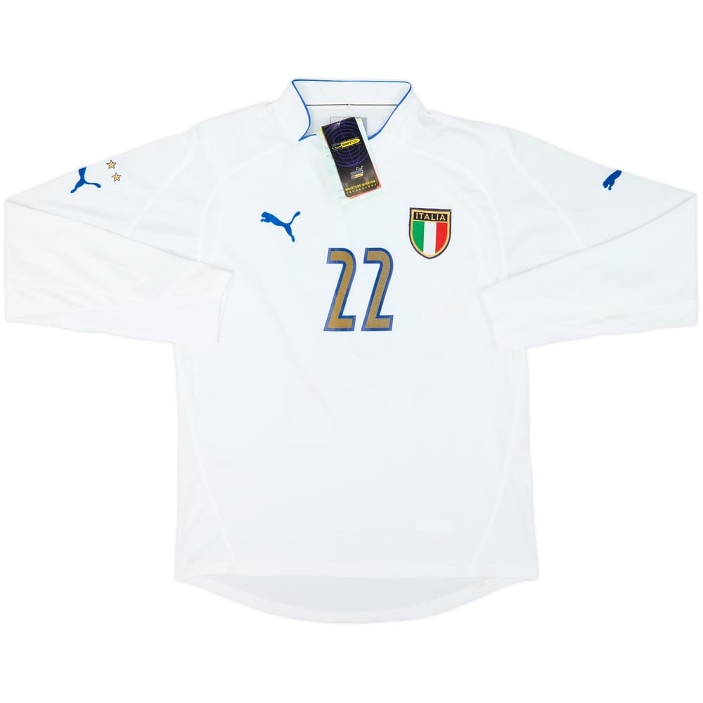 2003-04 Italy Player Issue Away L/S Shirt #22 (L)