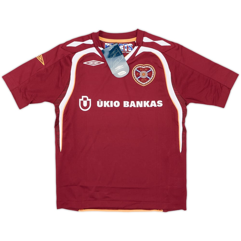 2007-08 Hearts Home Shirt (S.Boys)