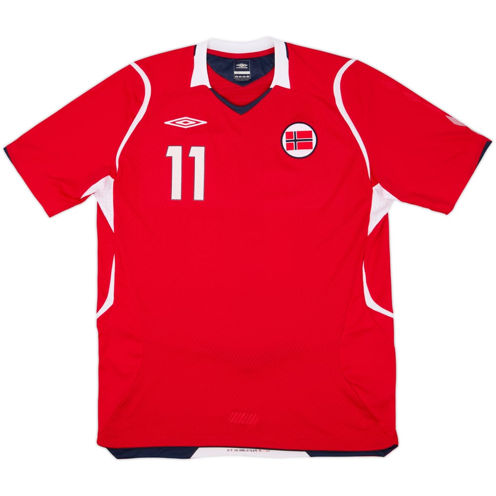 2008-10 Norway Match Issue Home Shirt #11