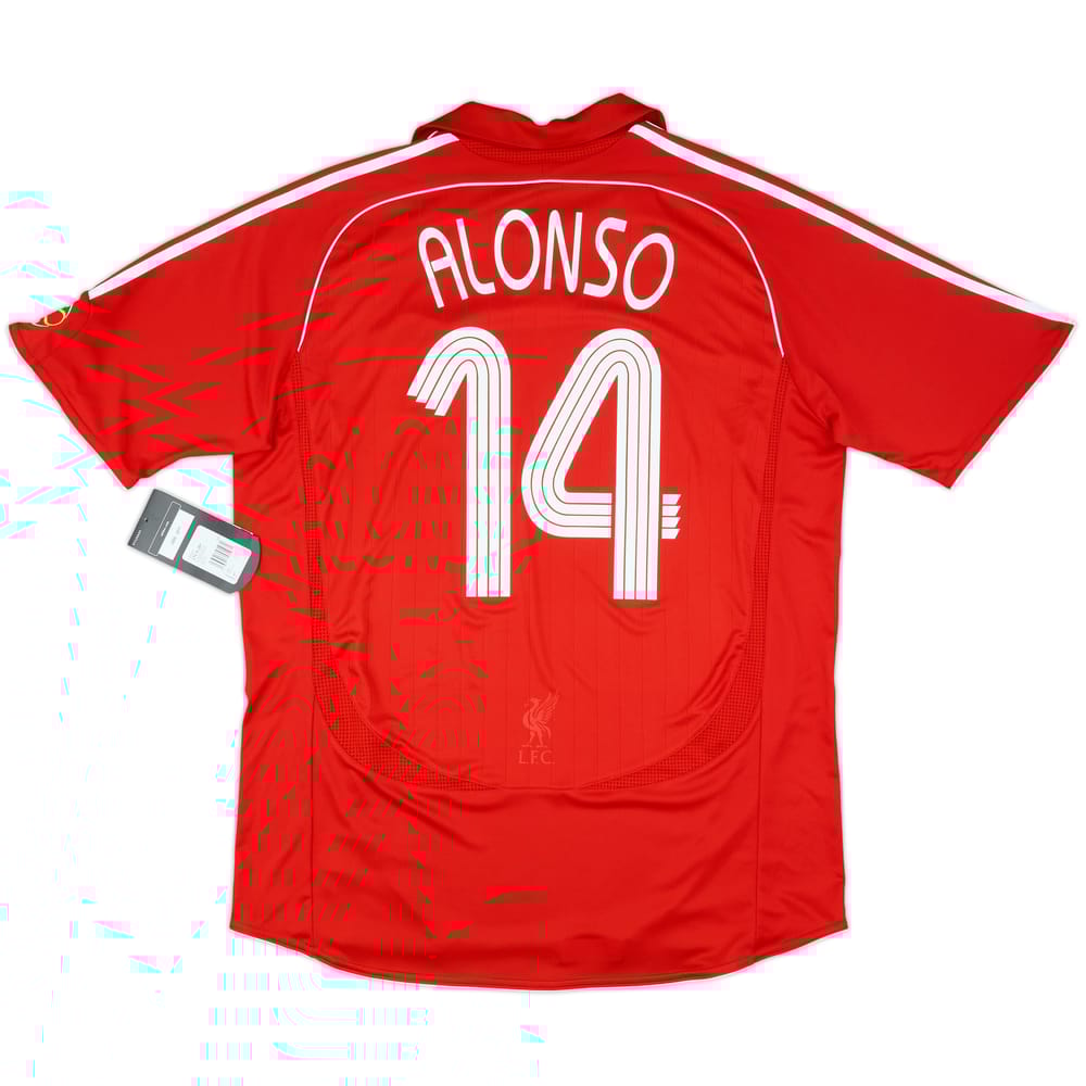 2006-08 Liverpool Home Shirt Alonso #14 (L)