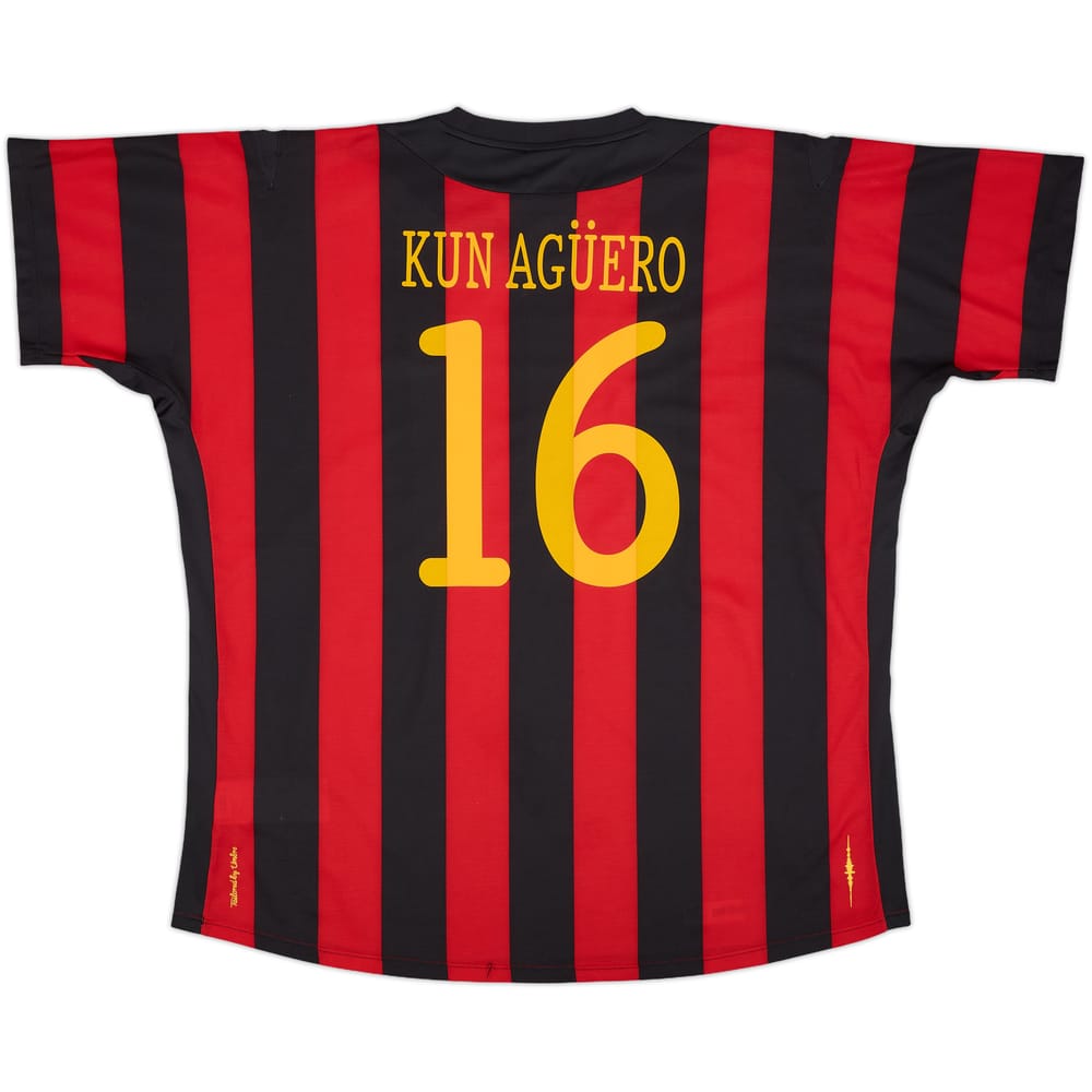 2011-12 Manchester City Away Shirt Kun Aguero #16 (XXL)