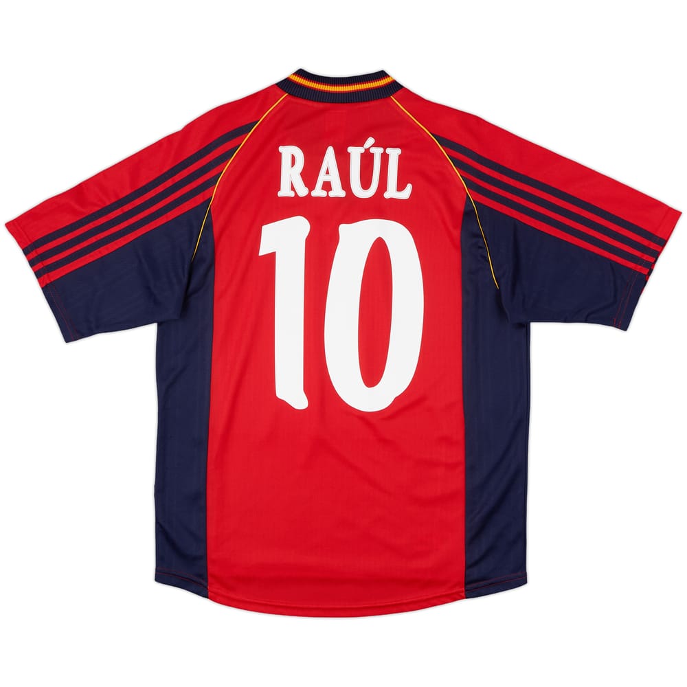 1998-99 Spain Home Shirt Raul #10 - 8/10 - (M)