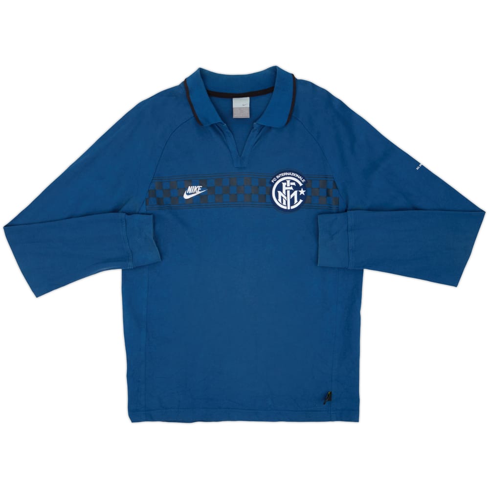 2006-07 Inter Milan Nike Polo L/S Shirt - 8/10 - (M)