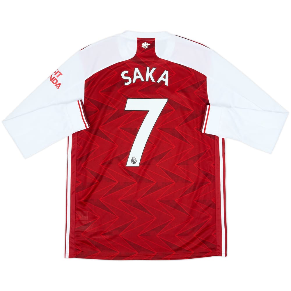 2020-21 Arsenal Home L/S Shirt Saka #7 - 10/10 - (L)