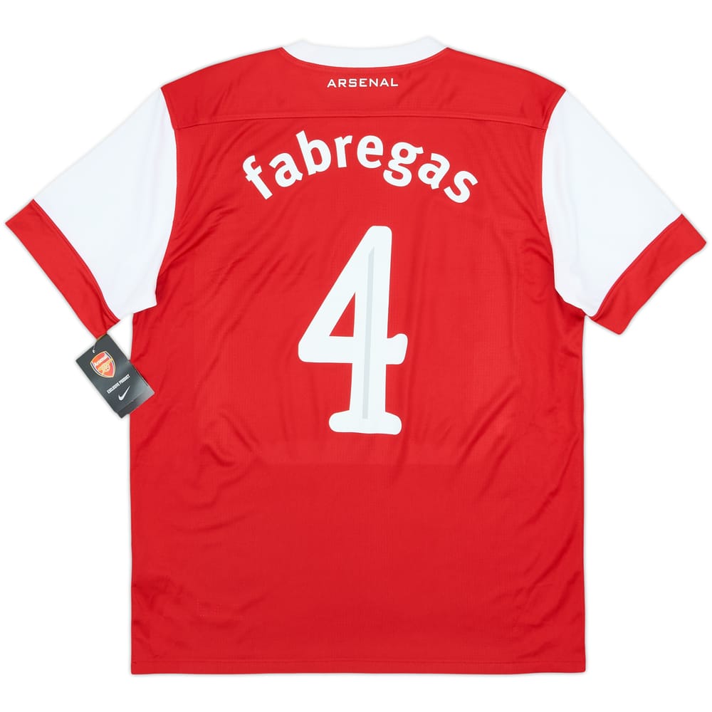 2010-11 Arsenal Home Shirt Fabregas #4 (L)