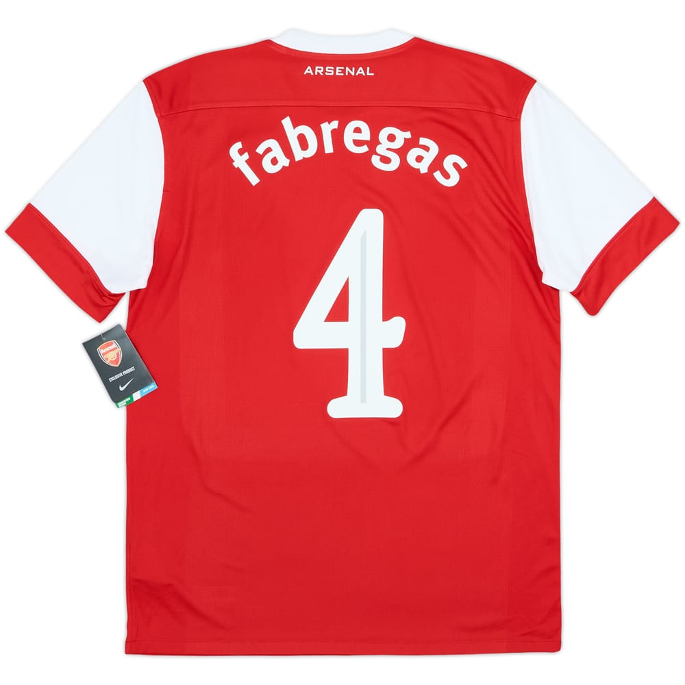 2010-11 Arsenal Home Shirt Fabregas #4 (M)