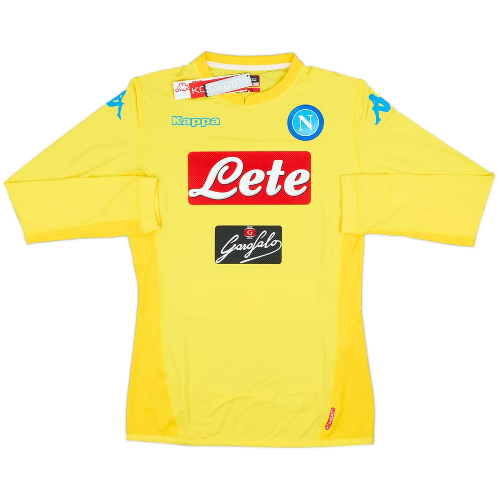 2017-18 Napoli Authentic Away L/S Shirt (XL)