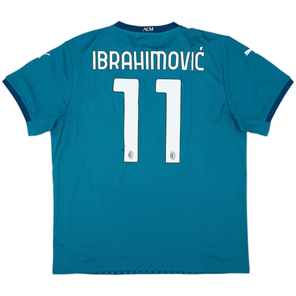 2020-21 AC Milan Third Shirt Ibrahimovic #11 (XL)