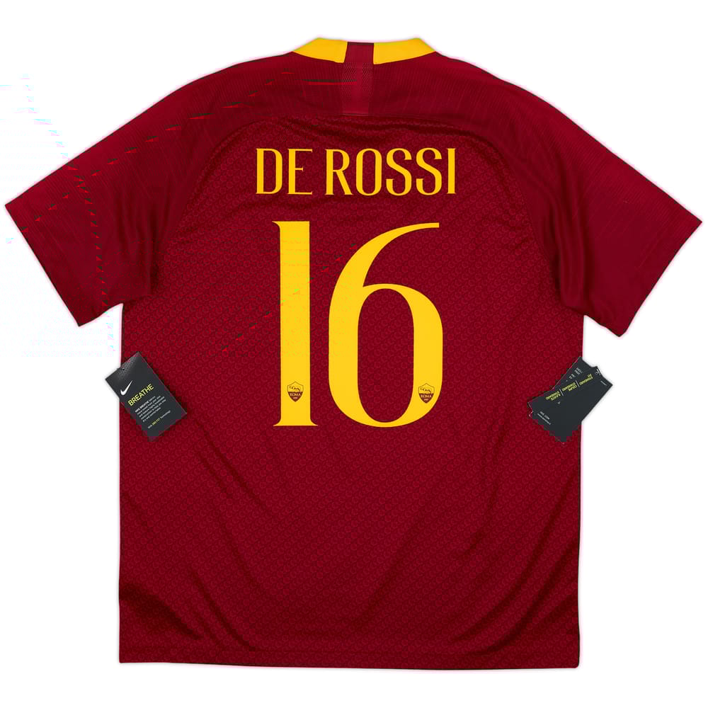 2018-19 Roma Home Shirt De Rossi #16 (L)