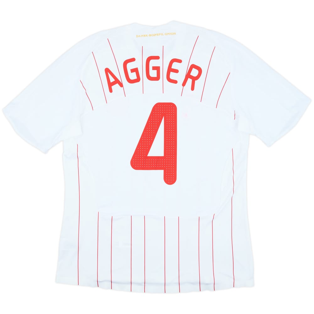 2008-10 Denmark Authentic Away Shirt Agger #4 (XL)