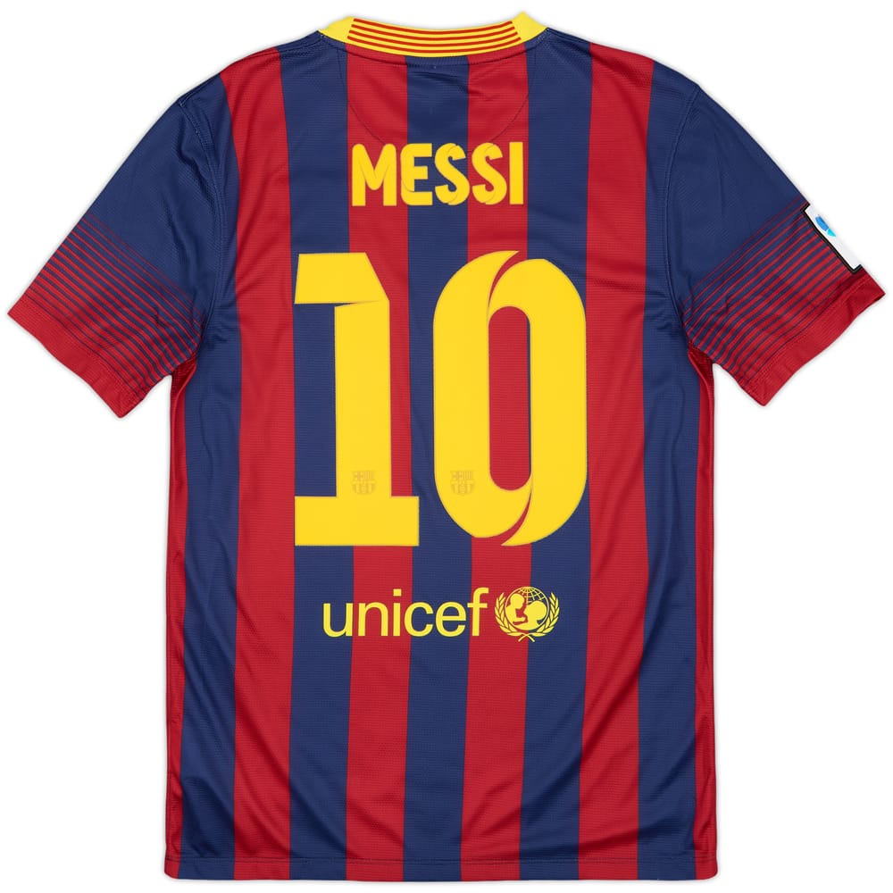 2013-14 Barcelona Home Shirt Messi #10 (S)