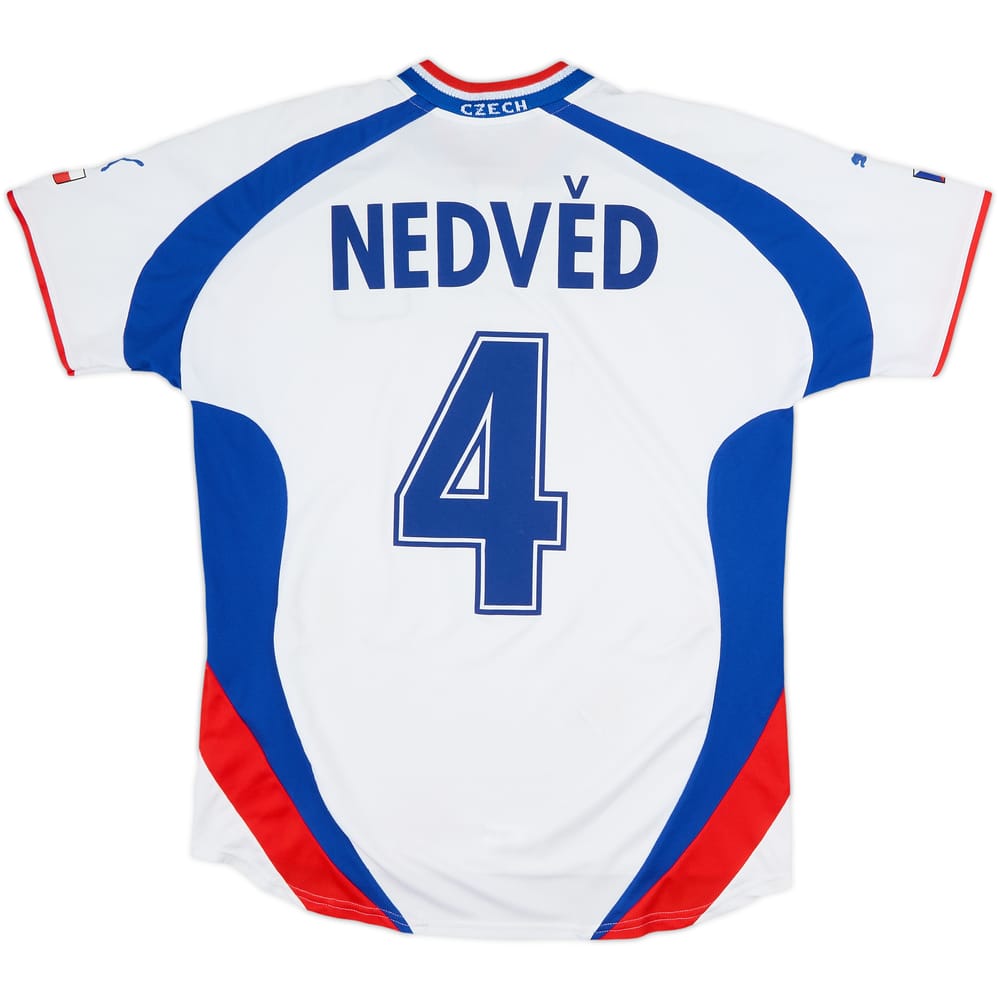 2000-02 Czech Republic Away Shirt Nedved #4 - 6/10 - (L)